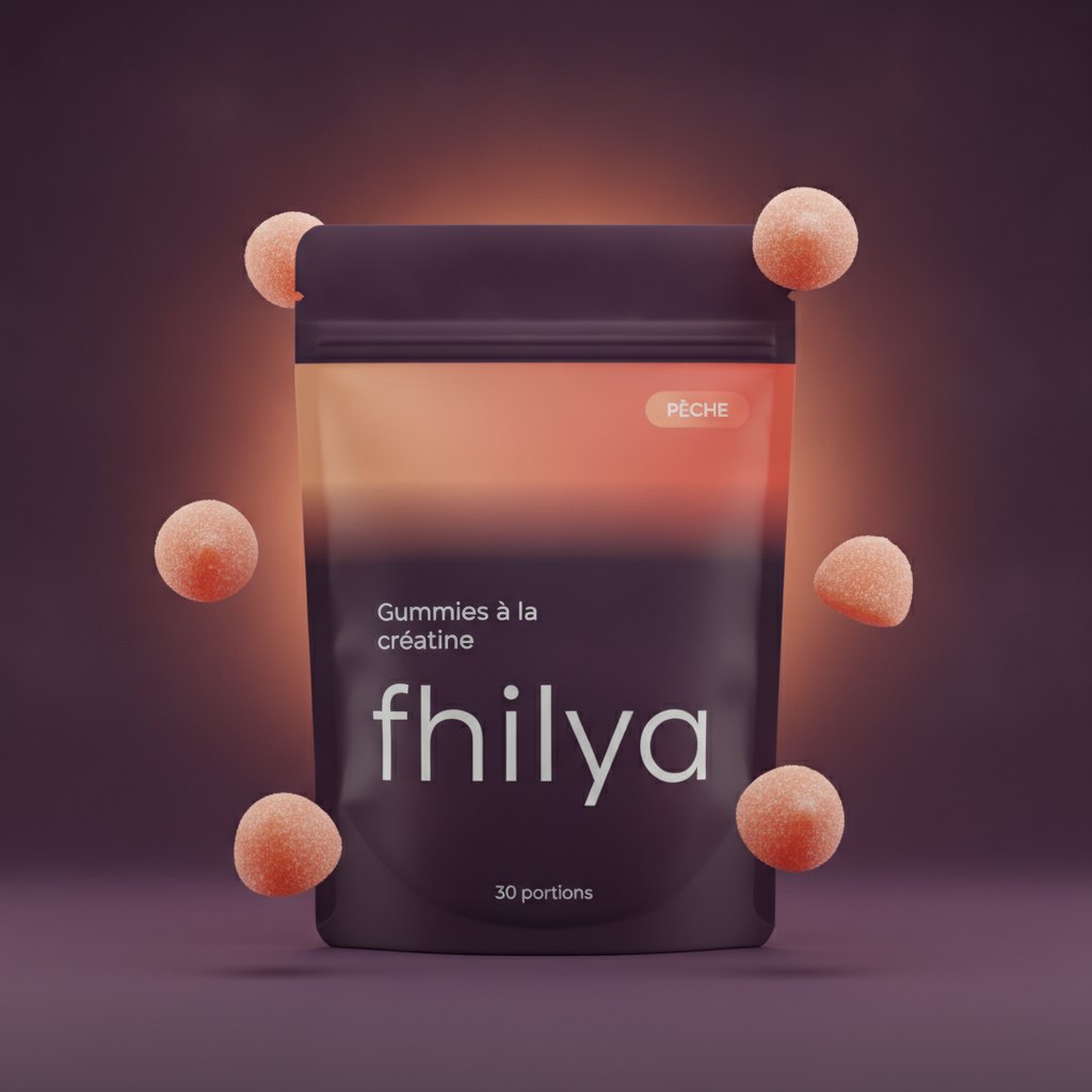 Sachet Fhilya gummies à la créatine Pêche