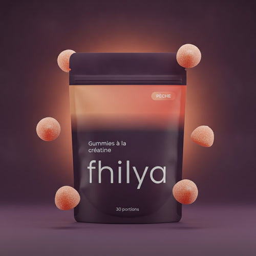 Sachet Fhilya gummies à la créatine Pêche
